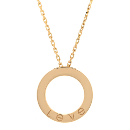 Cartier 18K Yellow Gold LOVE Pendant Necklace 4 of 6
