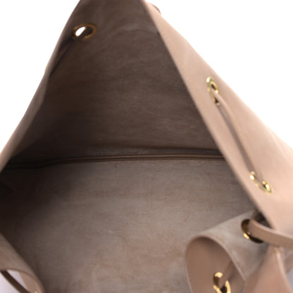 Saint Laurent Smooth Calfskin Paris VII Large Flat Hobo Biscuit Beige 6 of 9