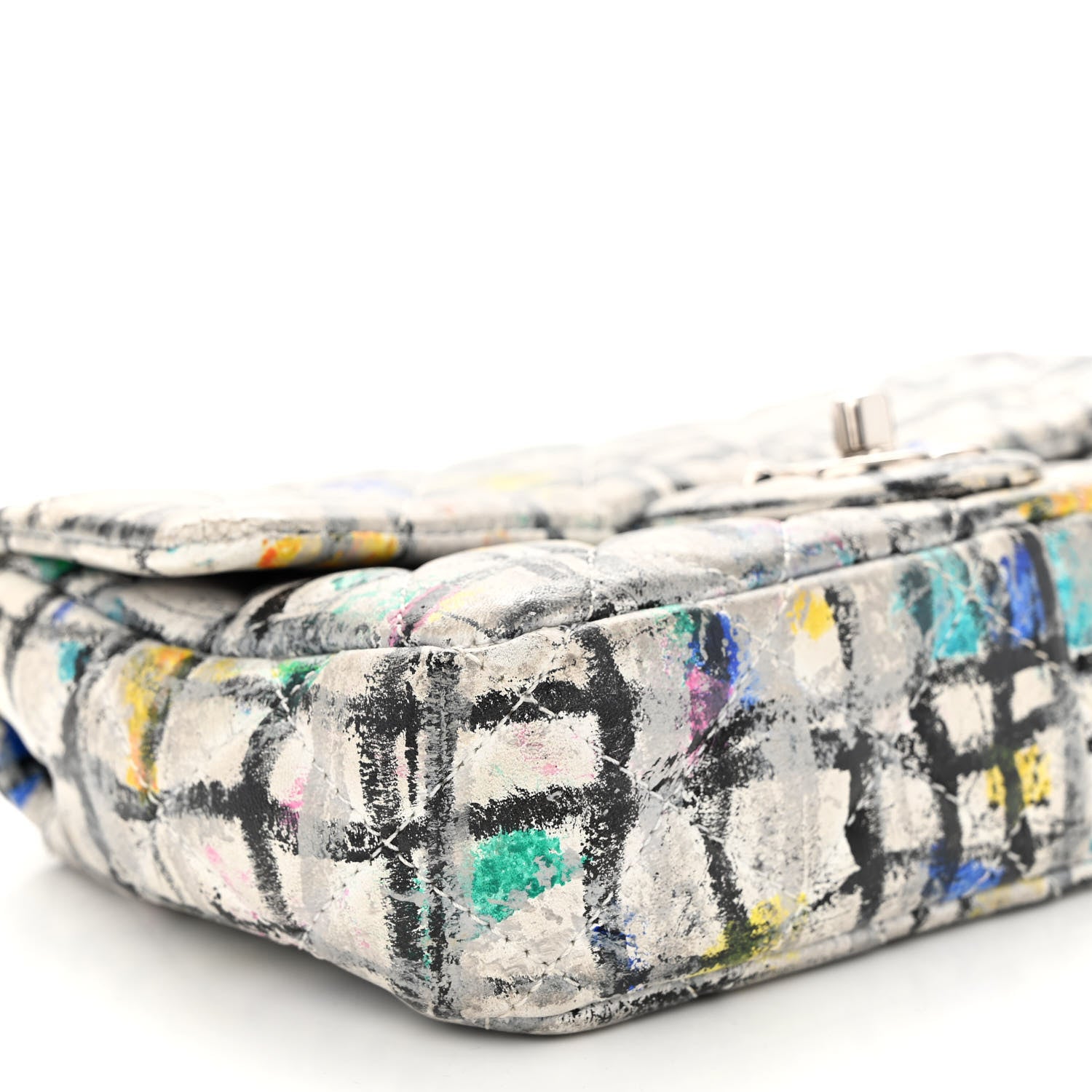 Chanel Calfskin Hand Painted Graffiti Mini Flap Multicolor 8 of 9