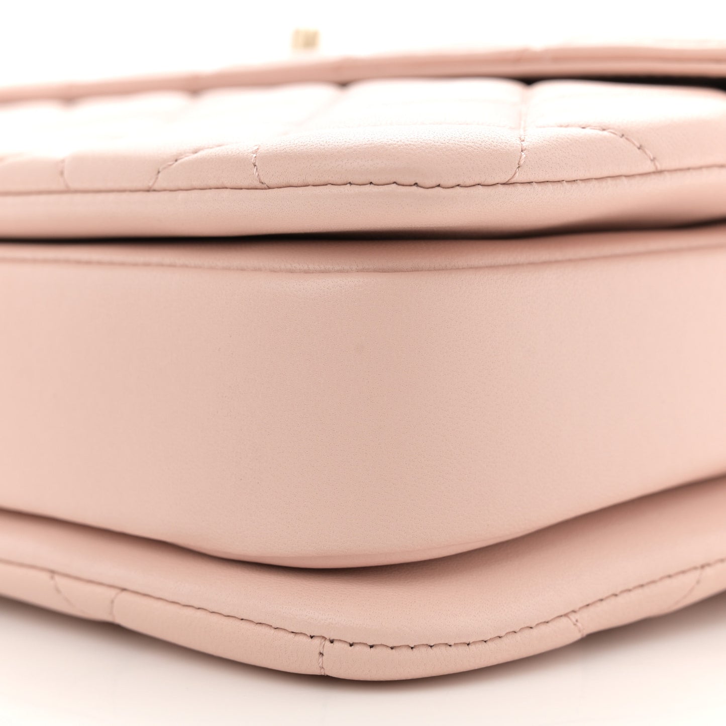 Lambskin Quilted Medium Trendy CC Flap Dual Handle Bag Light Beige