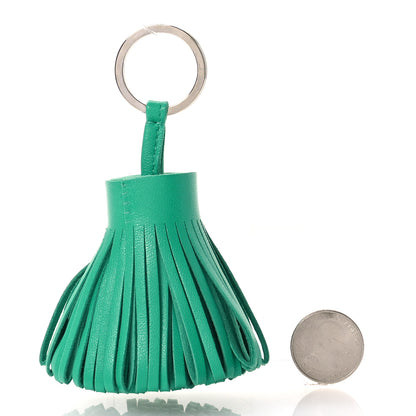 Hermes Lambskin Carmen Tassel Key Holder Menthe 2 of 5