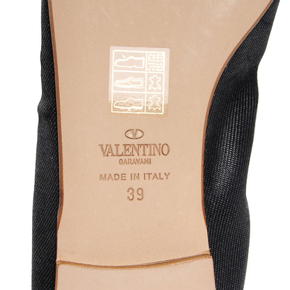 Valentino Garavani Denim Petale Ballerina Flats 39 Black 6 of 7