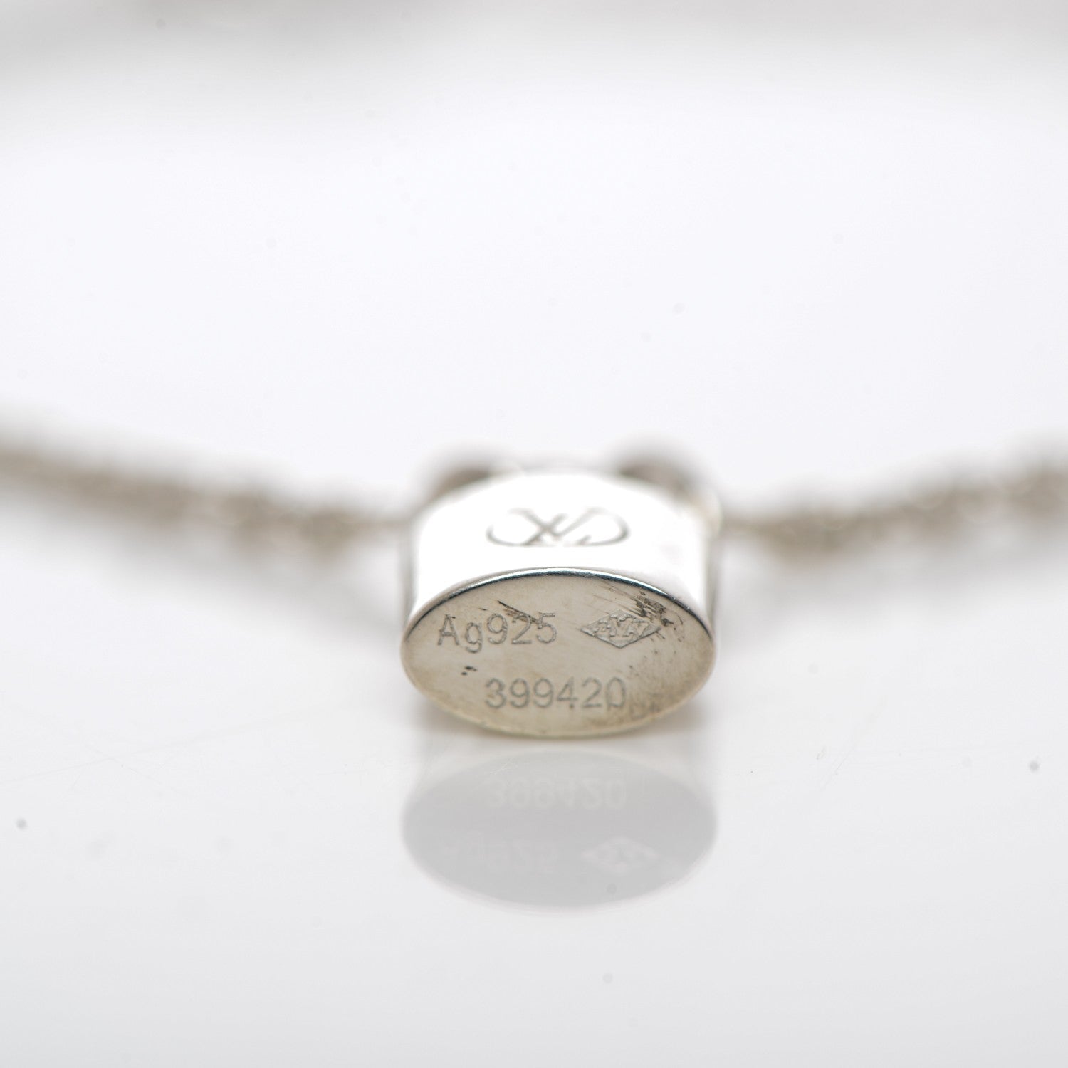 Louis Vuitton Sterling Silver Lockit Bracelet 4 of 6