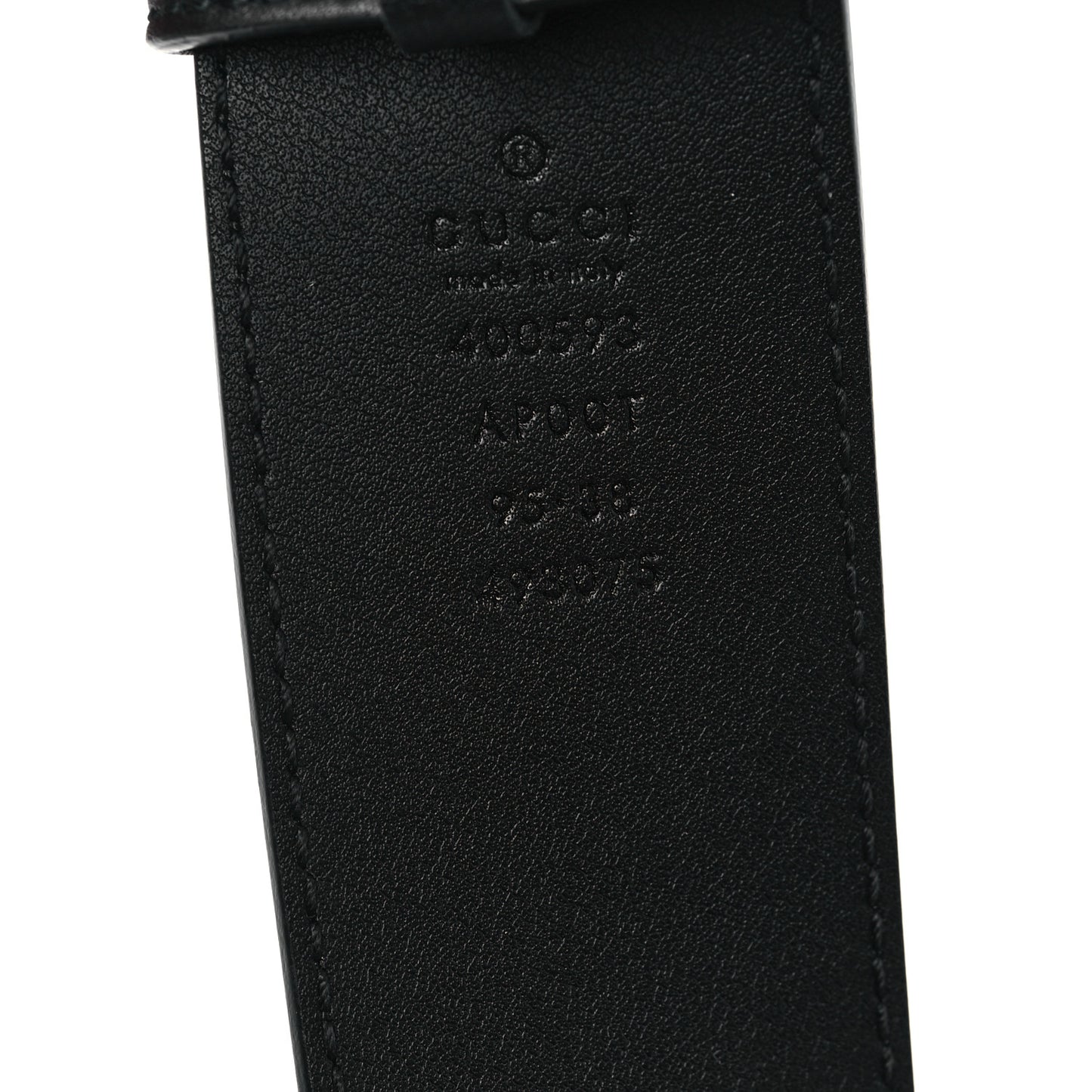 Calfskin Double G 40mm Belt 95 38 Black