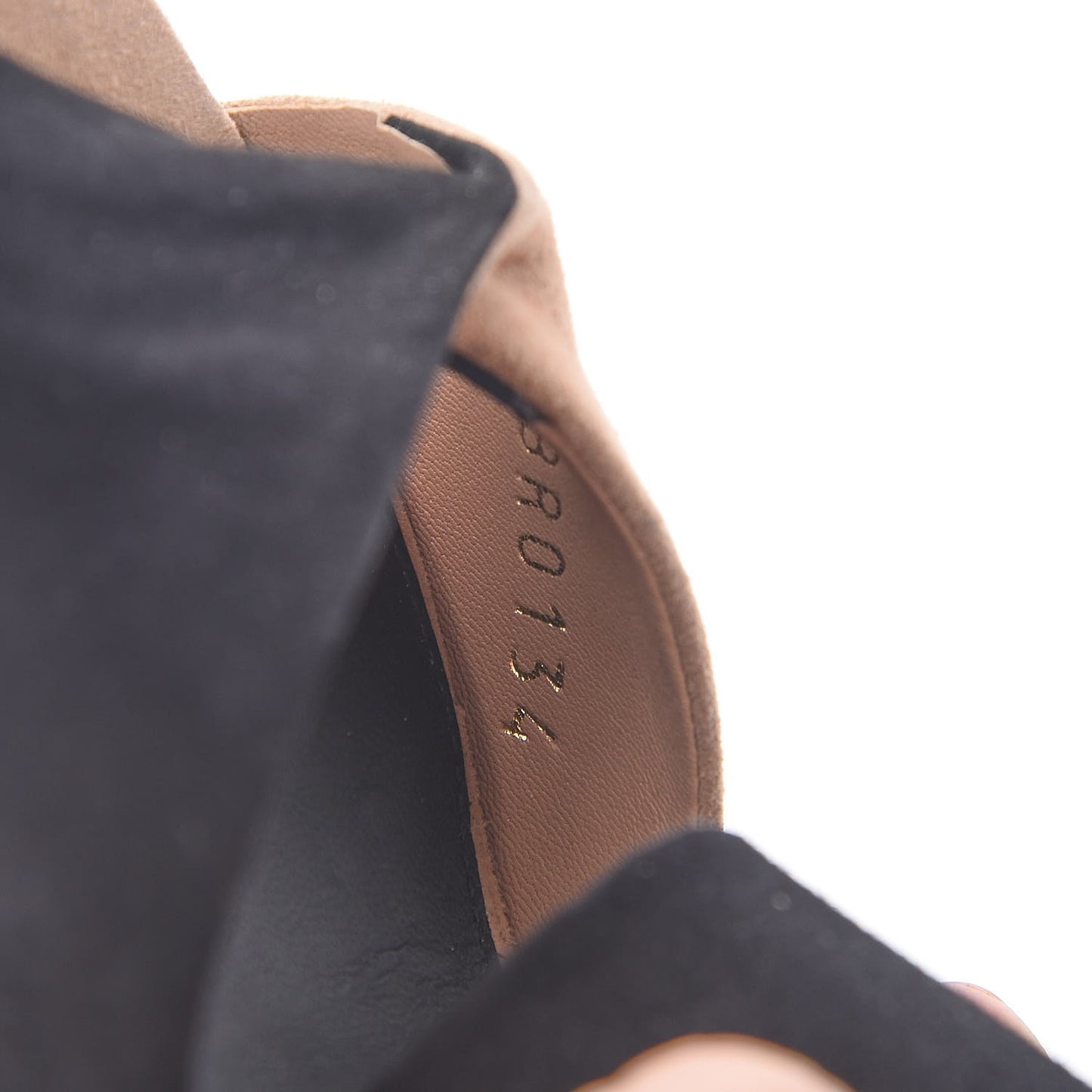 Suede Pumps 36 Black Nude