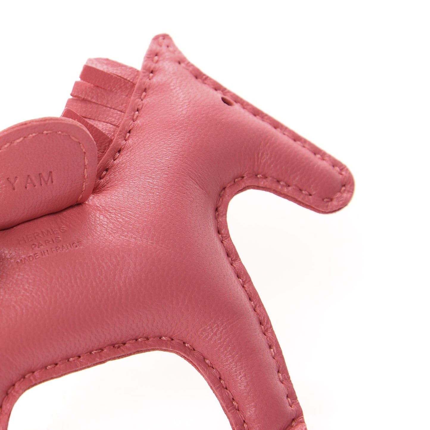 Milo Lambskin Grigri Rodeo Horse Bag Charm PM Rose Azalee
