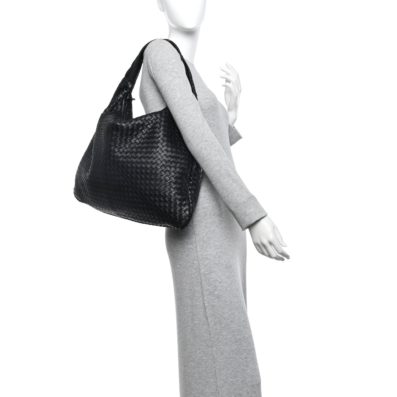 Bottega Veneta Nappa Intrecciato Maxi Veneta Hobo Black 2 of 10