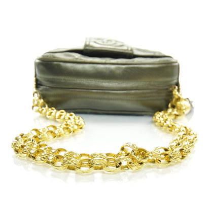 Chanel Quilted Lambskin Tassel Shoulder Bag Metallic 6 of 11