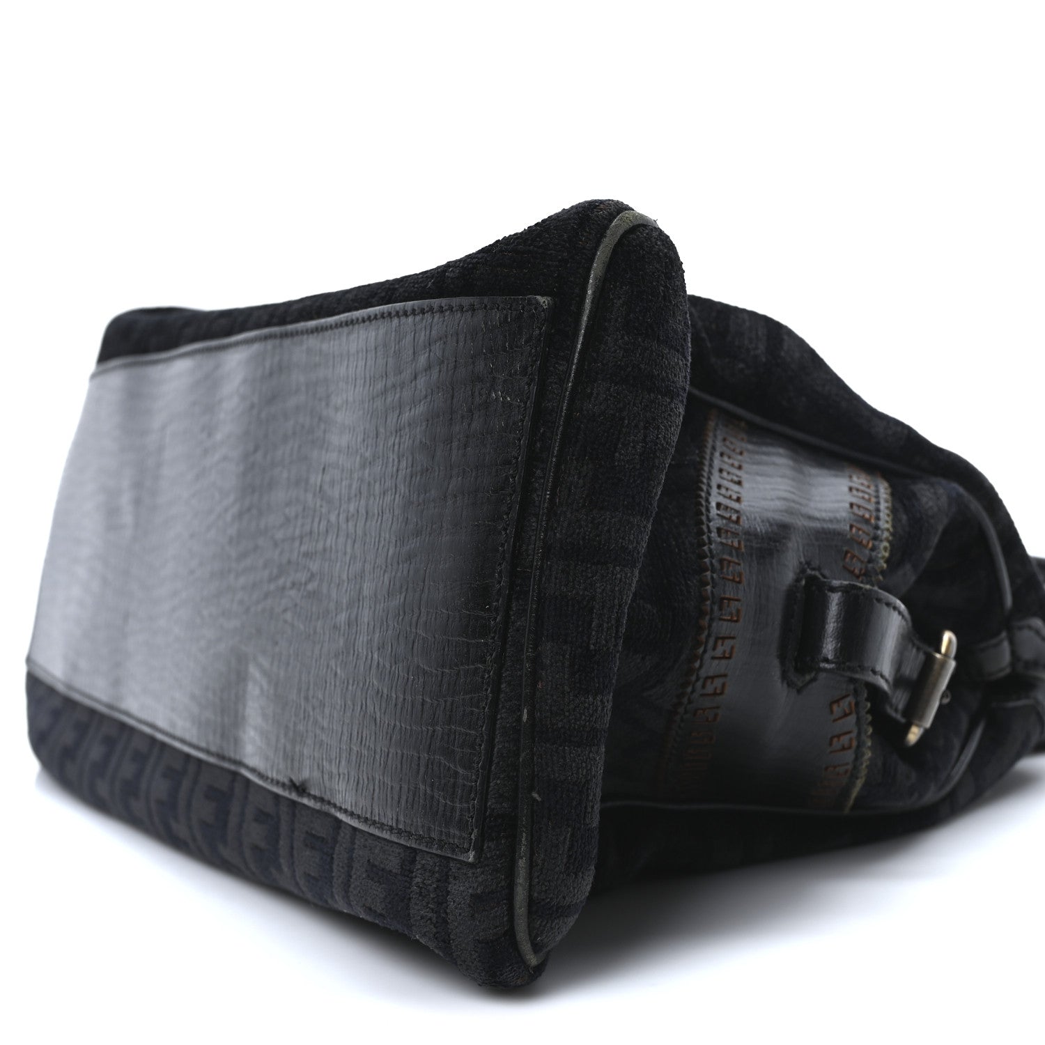 Fendi Velvet Zucca Bag De Jour Black 9 of 9