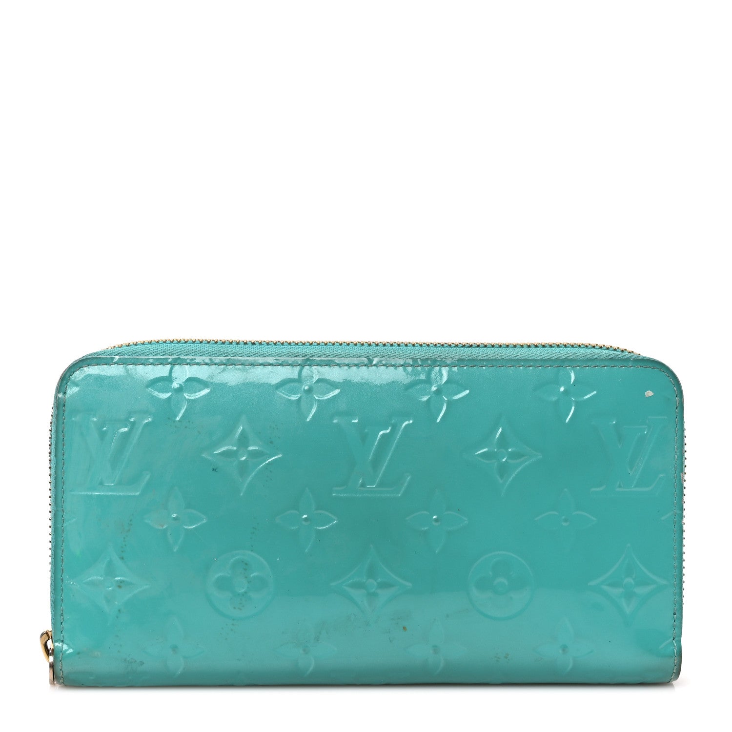 Louis Vuitton Vernis Zippy Wallet Bleu Lagon 1 of 9