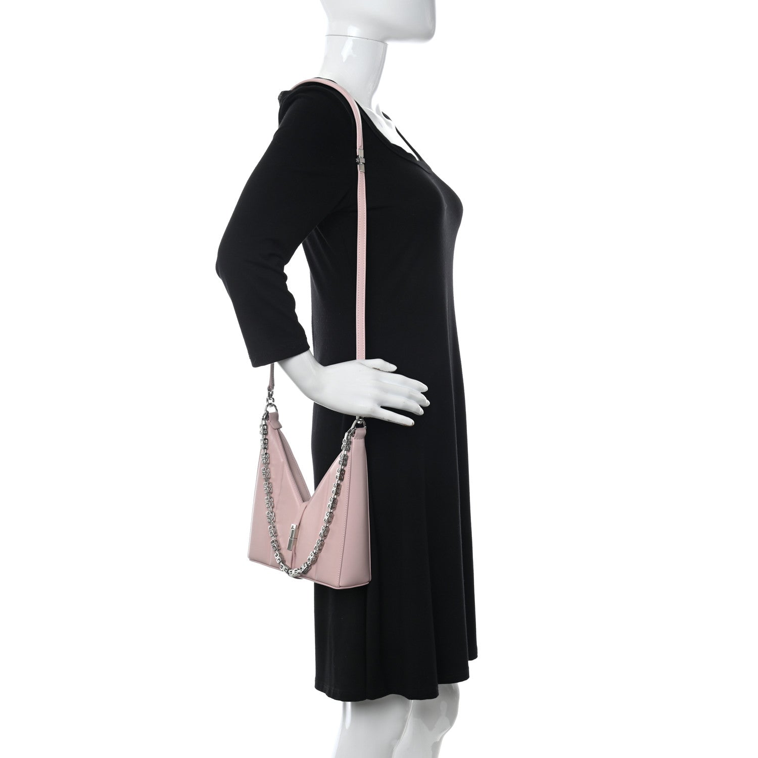 Givenchy Lambskin Padded Mini Cut Out Shoulder Bag Blush Pink 2 of 13