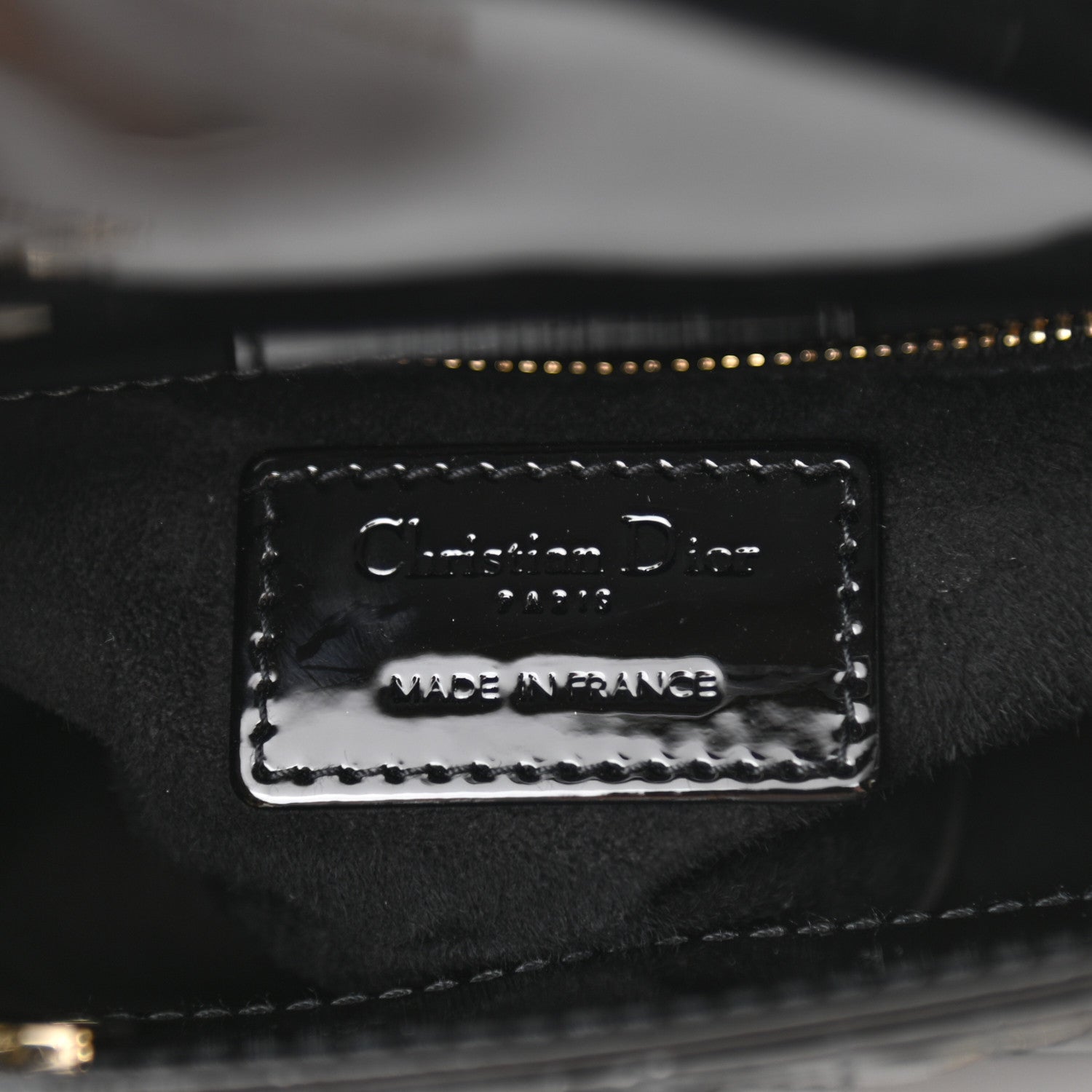 Christian Dior Patent Cannage Mini Lady Dior Black 6 of 10