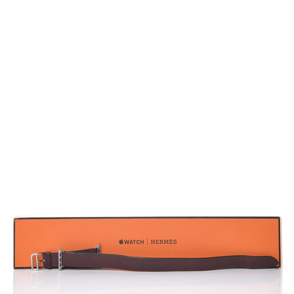 Hermes Swift 38mm Apple Watch Double Tour Band Bordeaux 9 of 9
