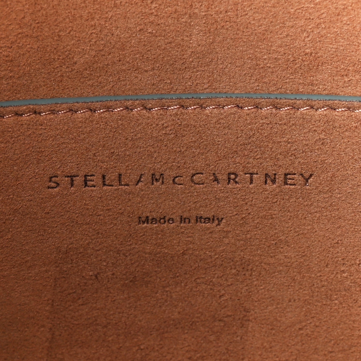 Stella McCartney Eco Alter Nappa Perforated Logo Mini Crossbody Dusty Blue 6 of 10