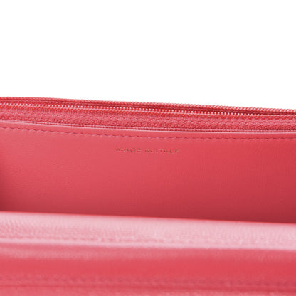 Chanel Caviar Quilted French New Wave Chain CC Wallet On Chain WOC Pink 7 of 12