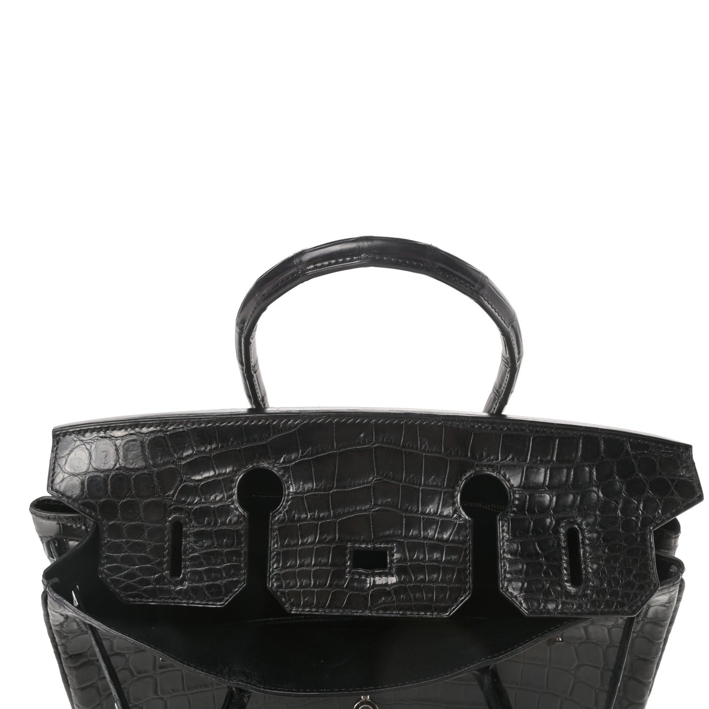 Matte Niloticus Crocodile Birkin 30 Black
