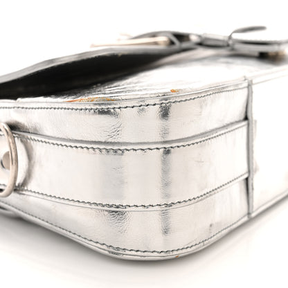 Balenciaga Smooth Metallic Calfskin Large Lindsay Shoulder Bag Silver 9 of 20