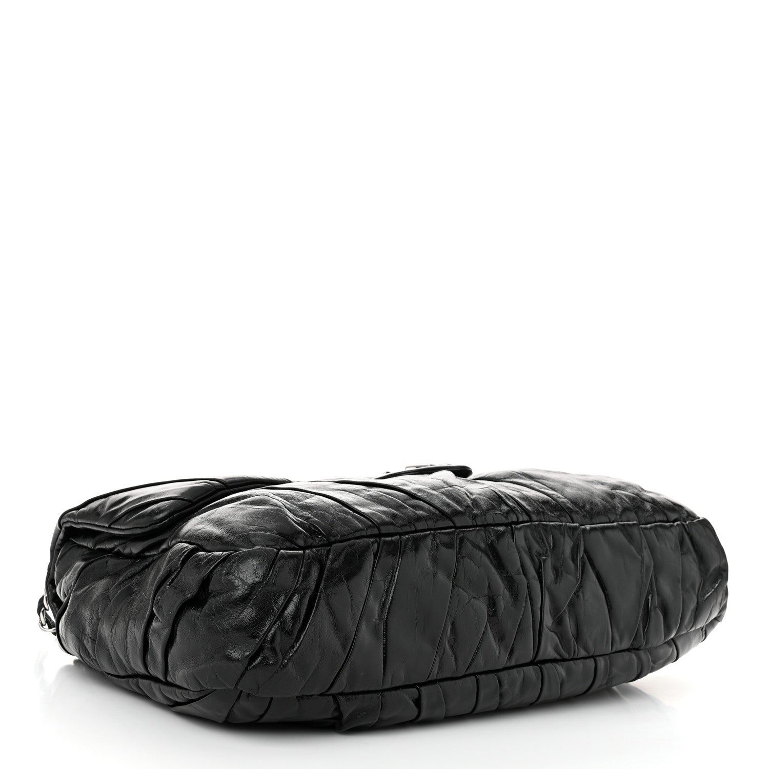 Chanel Glazed Calfskin Twisted Maxi Flap Black 4 of 10