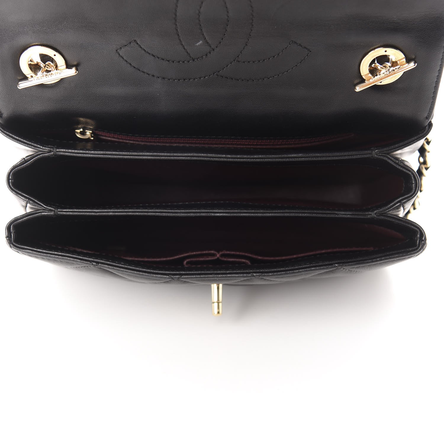 Chanel Lambskin Quilted Small Trendy CC Dual Handle Flap Bag Black 5 of 11