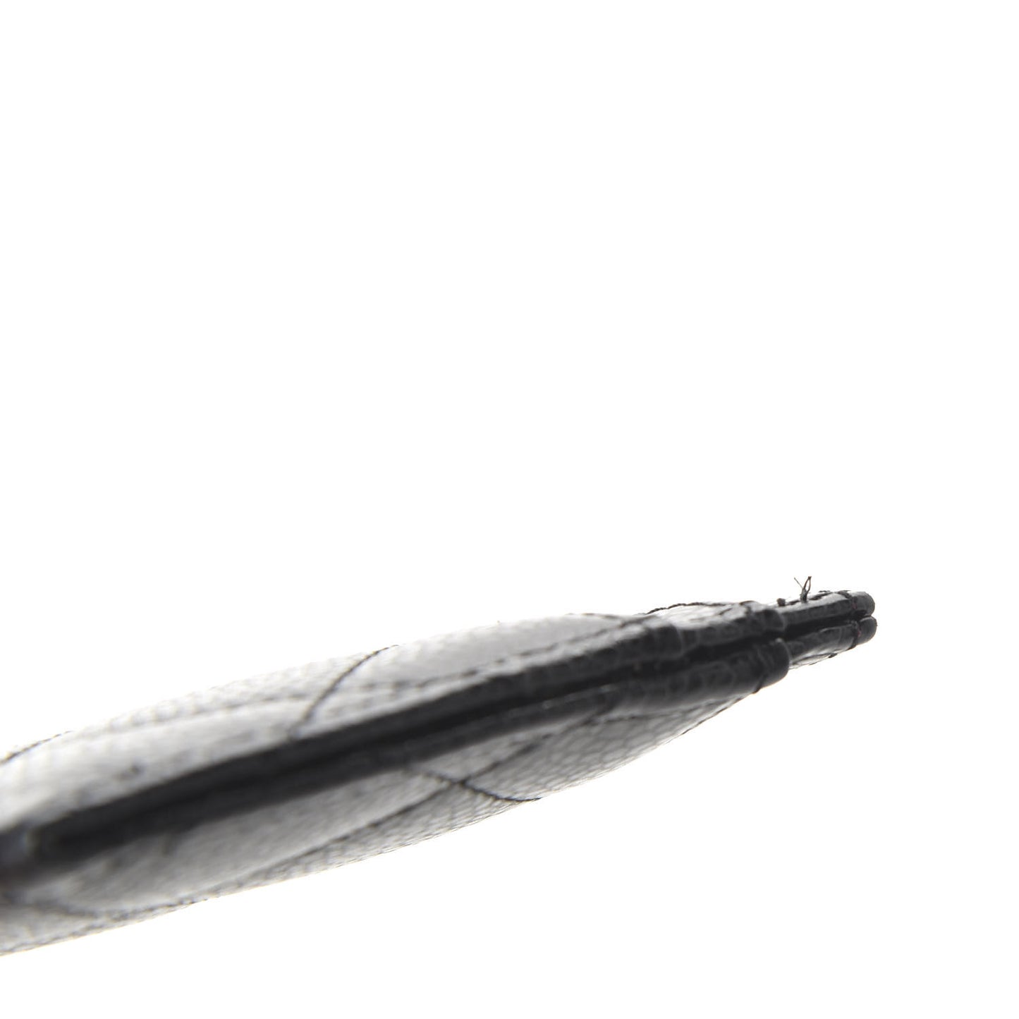 Caviar Quilted Card Holder Black