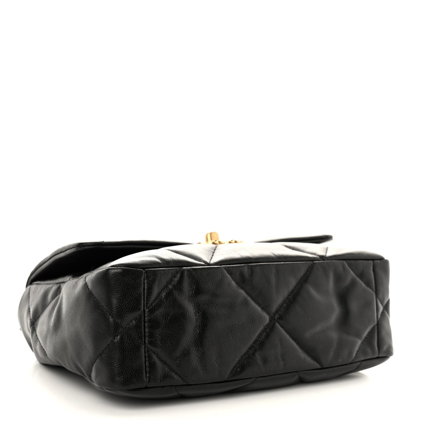 Goatskin Quilted Medium Chanel 19 Flap Black