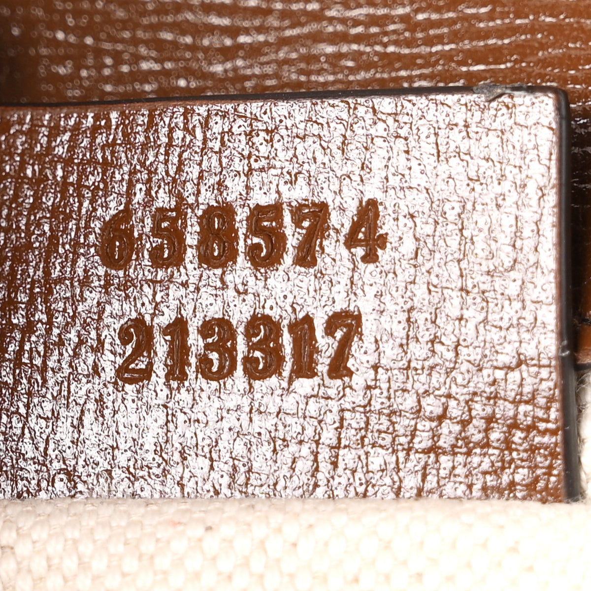 Gucci GG Supreme Monogram Web Mini Horsebit 1955 Shoulder Bag Beige Brown Sugar 7 of 11
