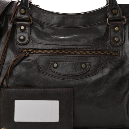 Balenciaga Chevre Classic Hardware City Chocolate 8 of 10