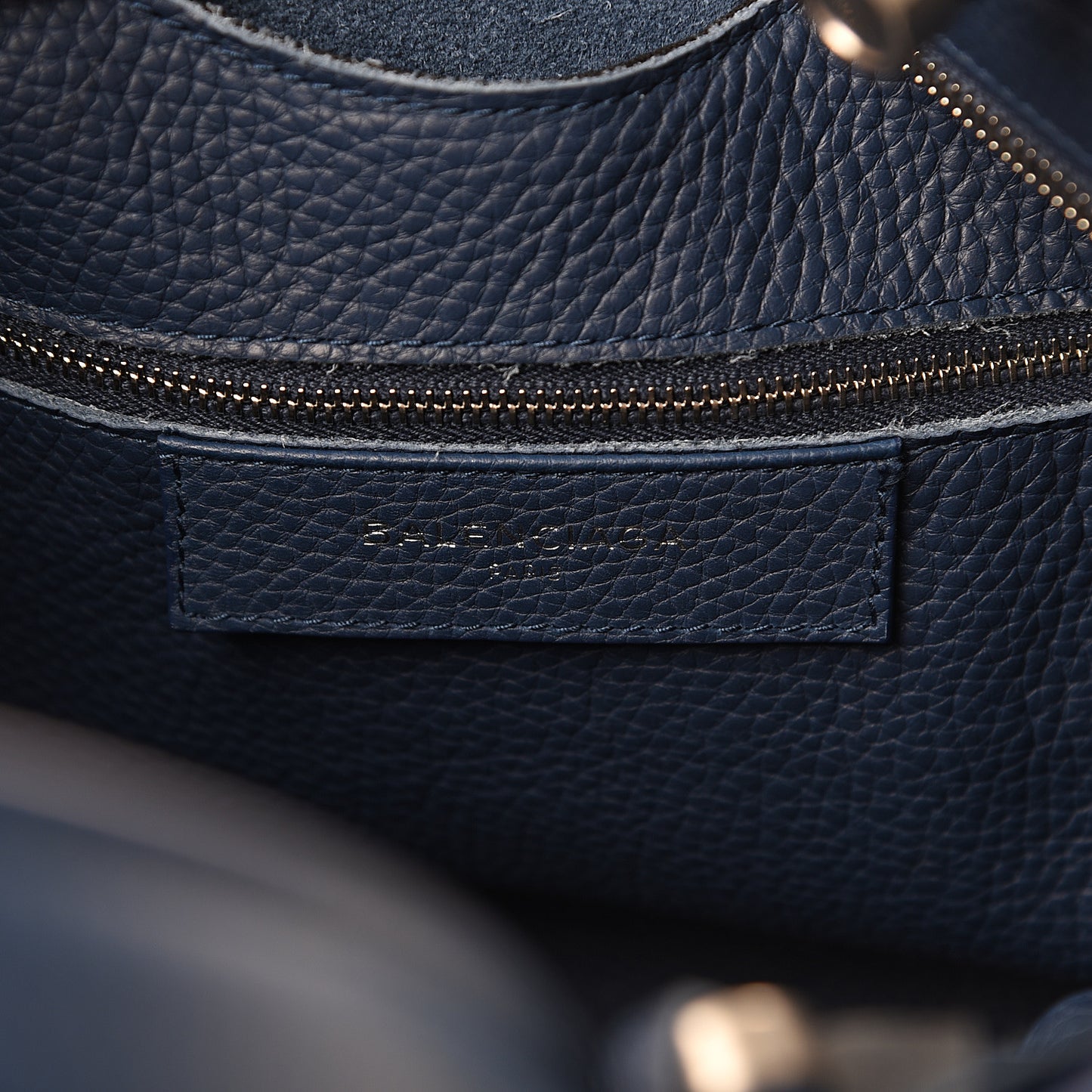 Veau Grana Perforated Blackout Hardware City Bleu Tanzanite