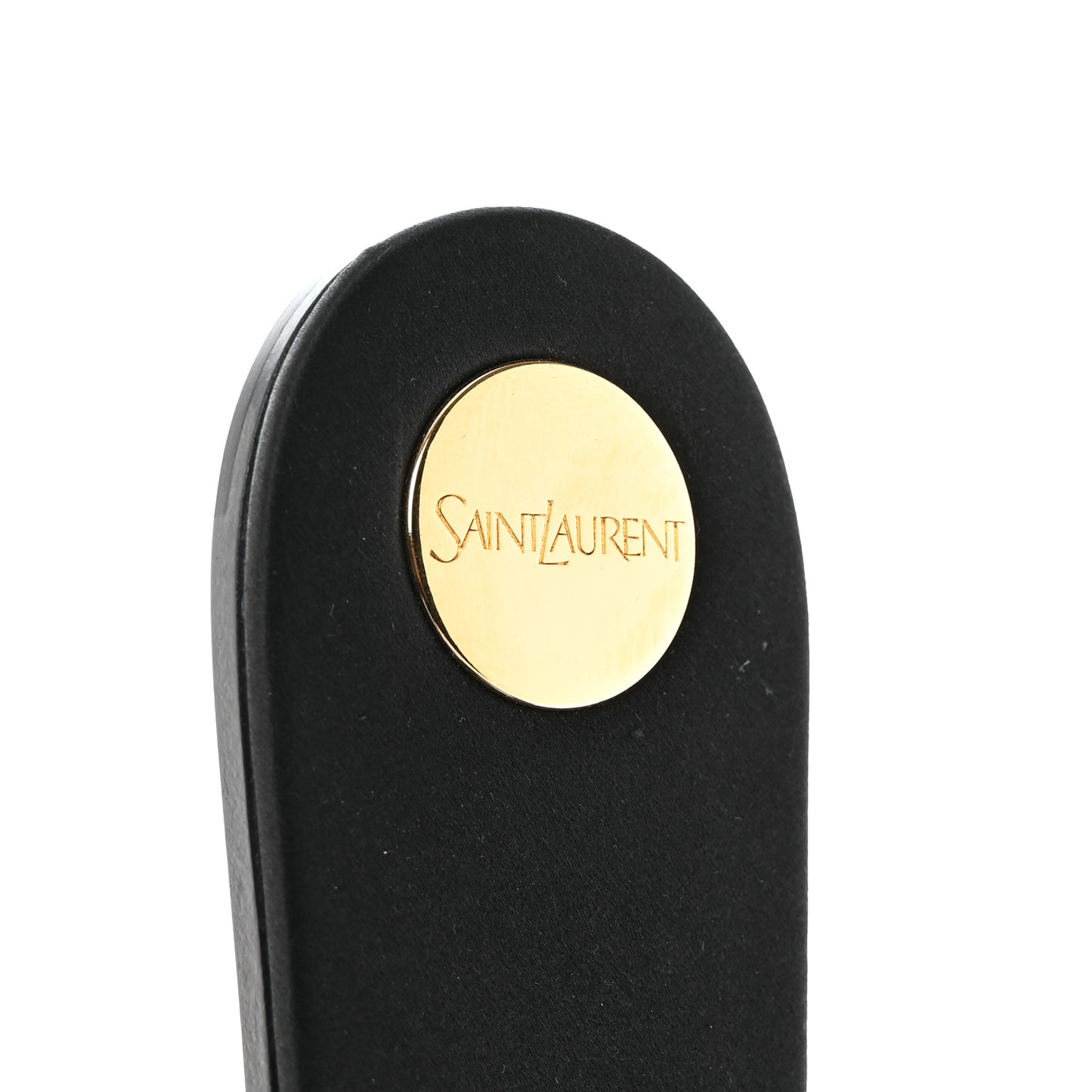 Grosgrain Carlyle Leopard Slide Sandals 38.5 Black