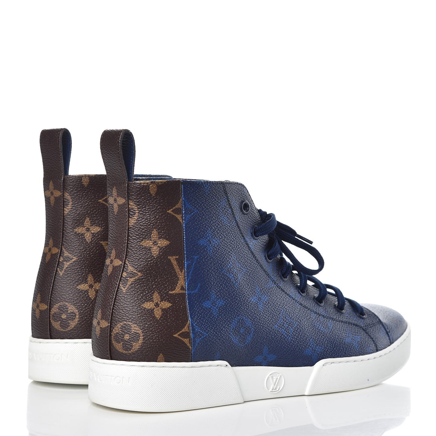 Monogram Match Up Sneakers 7 Pacific Blue