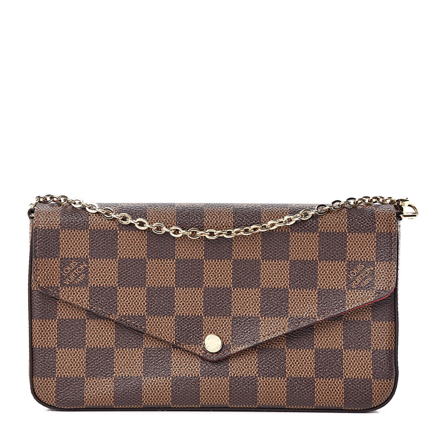 Damier Ebene Pochette Felicie Chain Wallet