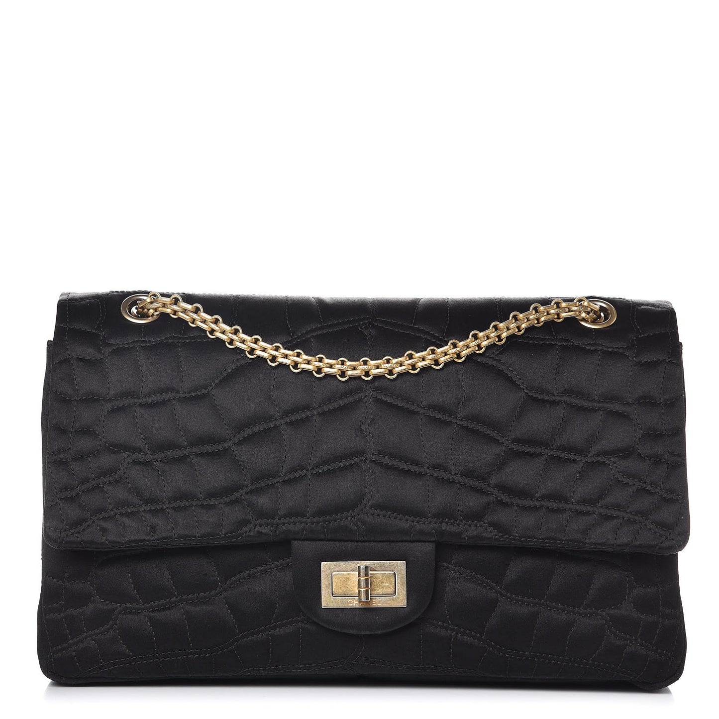 Satin Coco's Croc 2.55 Reissue 227 Flap Black