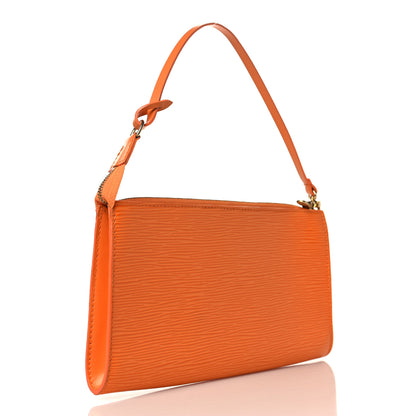 Louis Vuitton Epi Pochette Accessories 24 Mandarin 2 of 7