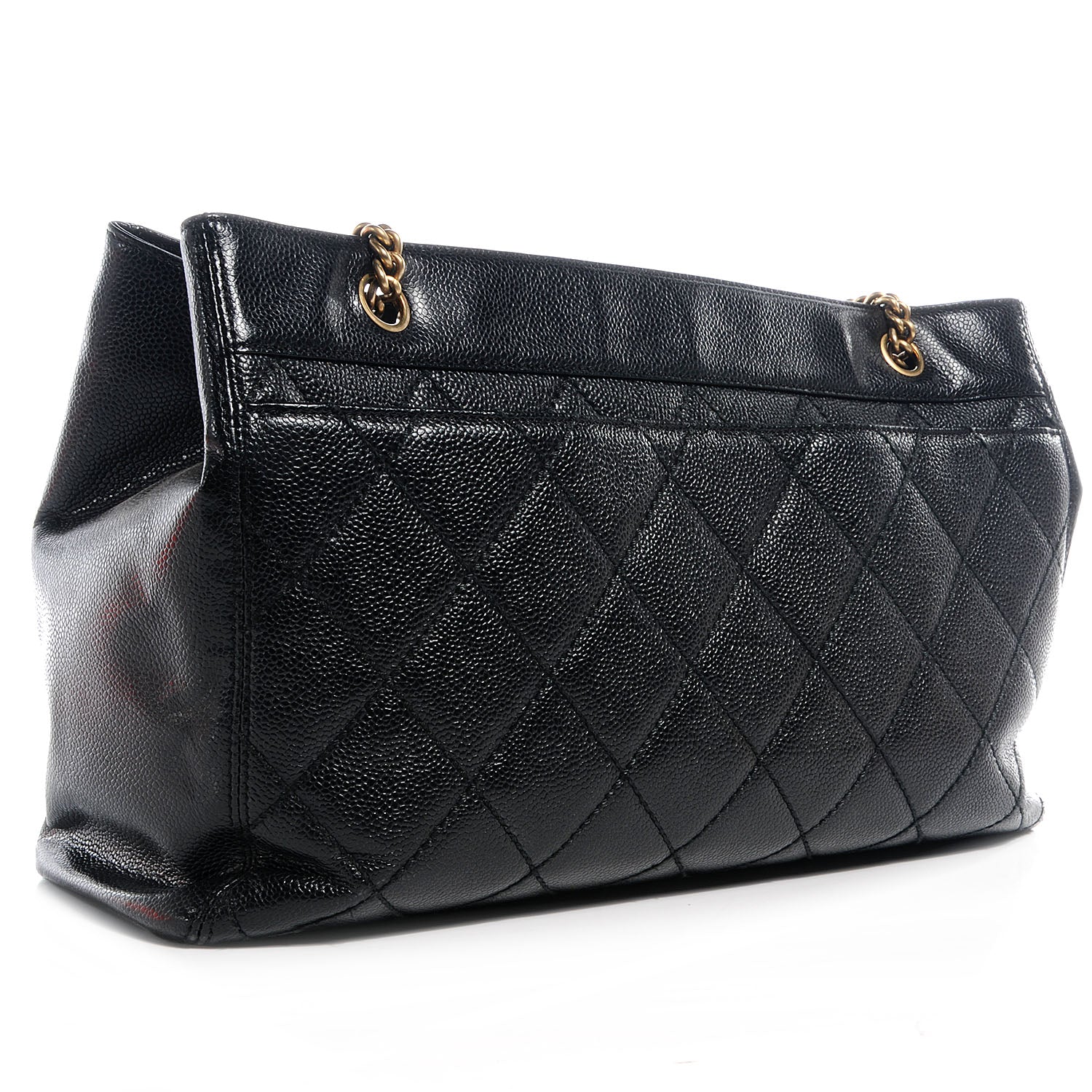 Chanel Caviar Quilted Shopping Tote Black 3 of 7