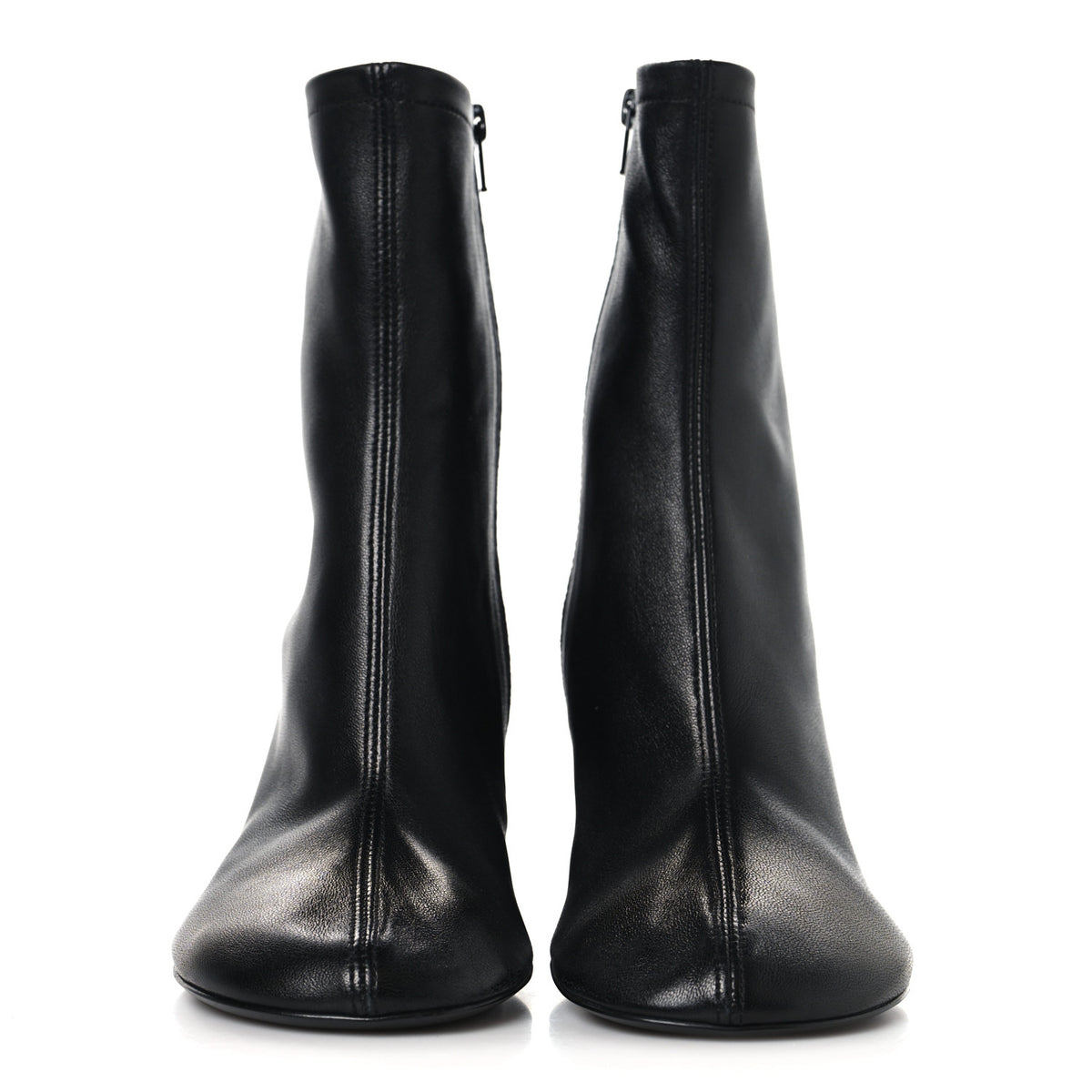 Balenciaga Shiny Soft Sheepskin Glove 80mm Ankle Boots 37.5 Black 3 of 8