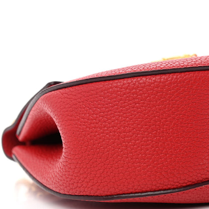 Chloe Grained Lambskin Mini Drew Shoulder Bag Plaid Red 10 of 13