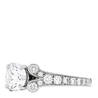 Cartier Platinum Diamond .91ct Destinee Engagement Ring 46 3.75 3 of 8