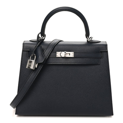 Hermes Epsom Kelly Sellier 25 Bleu Nuit 1 of 10