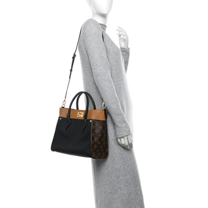 Louis Vuitton Calfskin Monogram On My Side Black 2 of 10