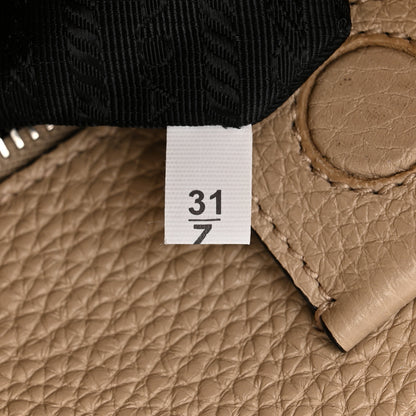 Prada Vitello Daino Soft Hobo Messenger Bag Sabbia 7 of 12