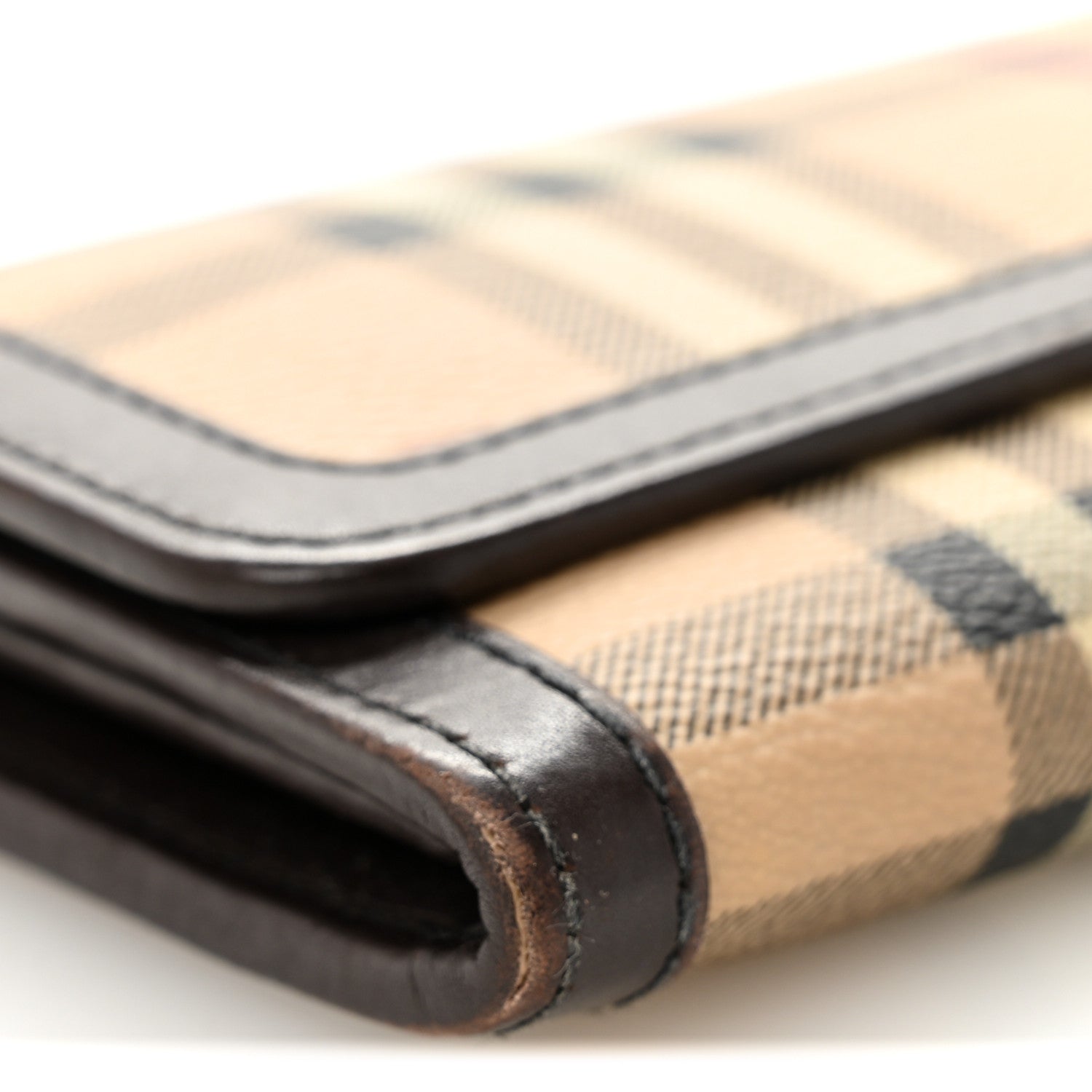 Burberry Haymarket Check Wallet Chocolate 8 of 11