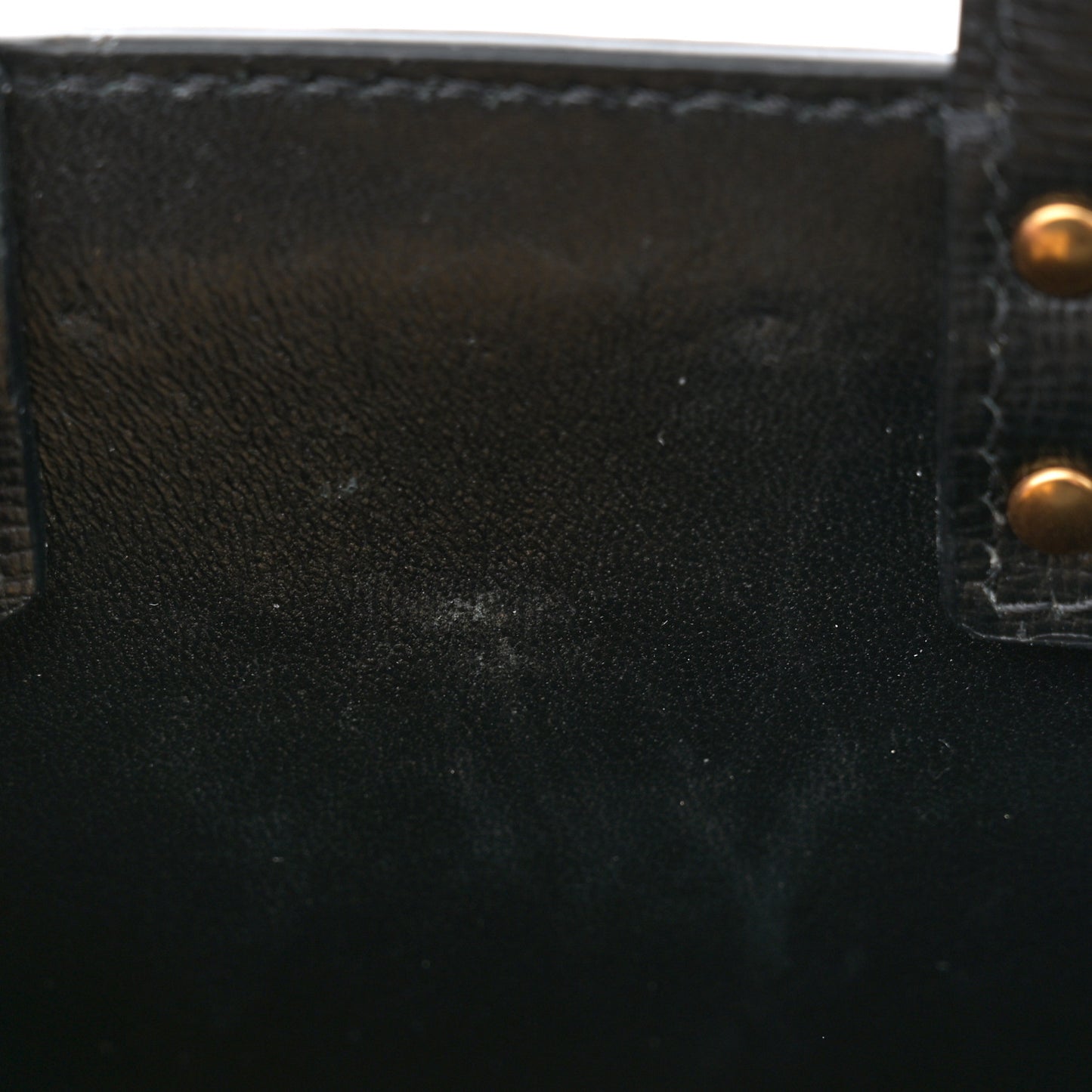 Grainy Calfskin Mini Rockstud Alcove Tote Black