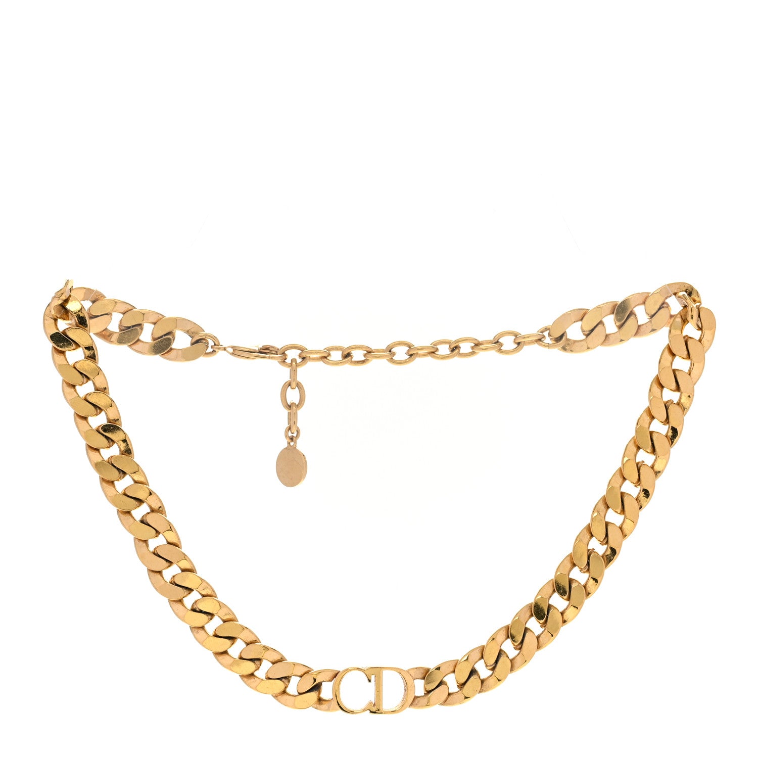 Christian Dior Danseuse Etoile Chain Choker Necklace Gold 3 of 6