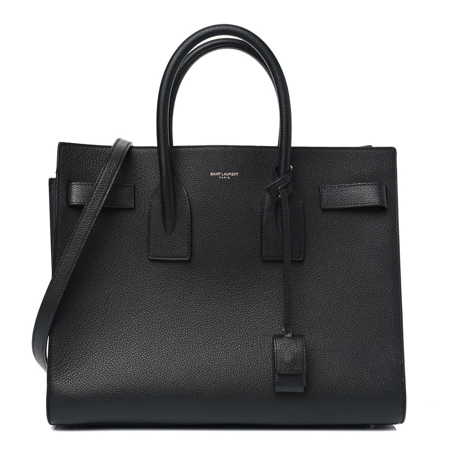 Saint Laurent Grained Calfskin Small Sac De Jour Black 1 of 10