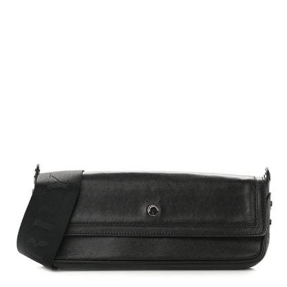 Burberry Calfskin Logo Strap Shoulder Bag Black 1 of 10