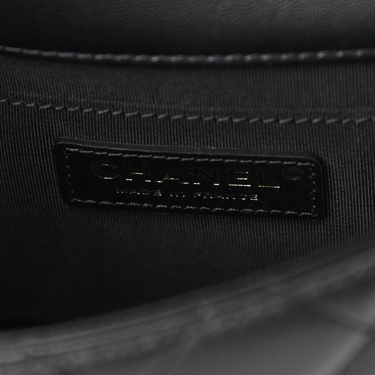 Lambskin Quilted Small My Precious Flap Black