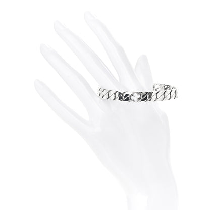 Gucci Sterling Silver Interlocking G Cuff Bracelet 19 2 of 7