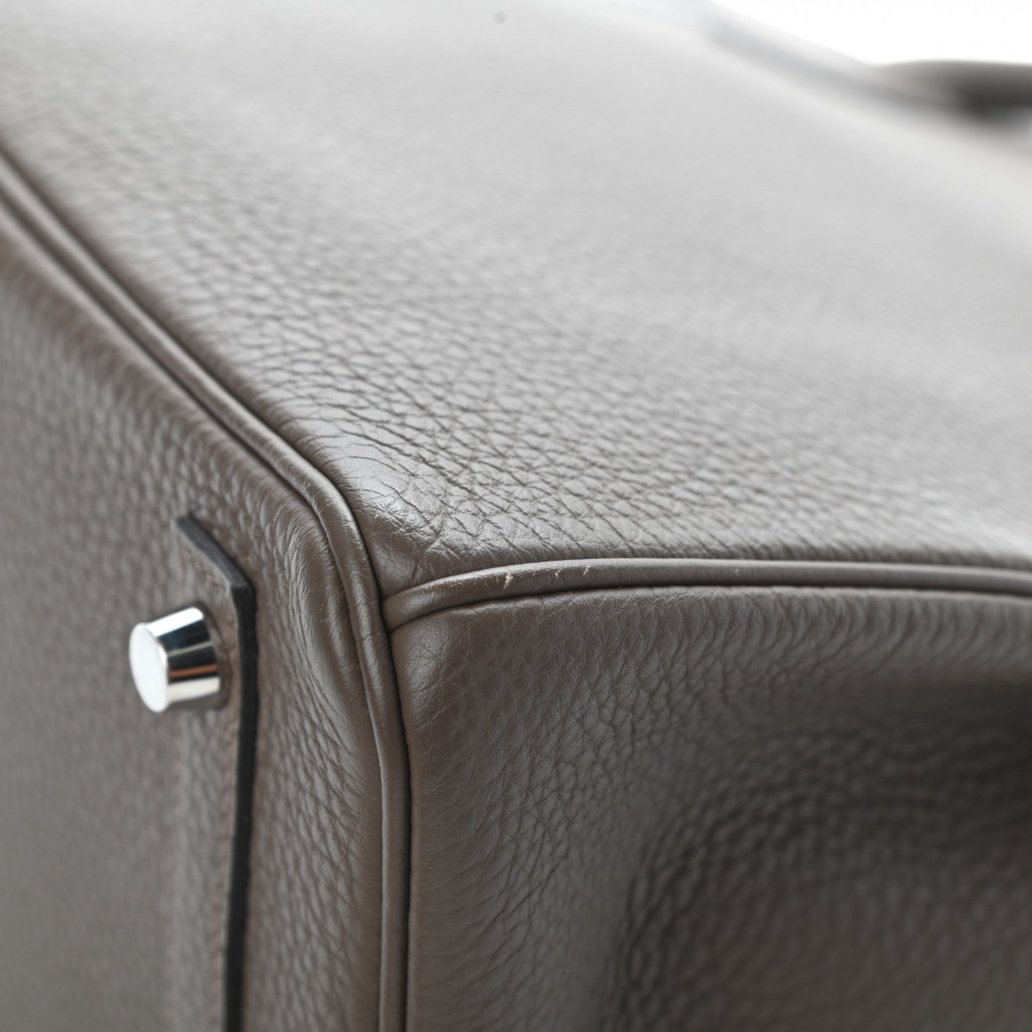 Hermes Togo Birkin 30 Etain 13 of 14