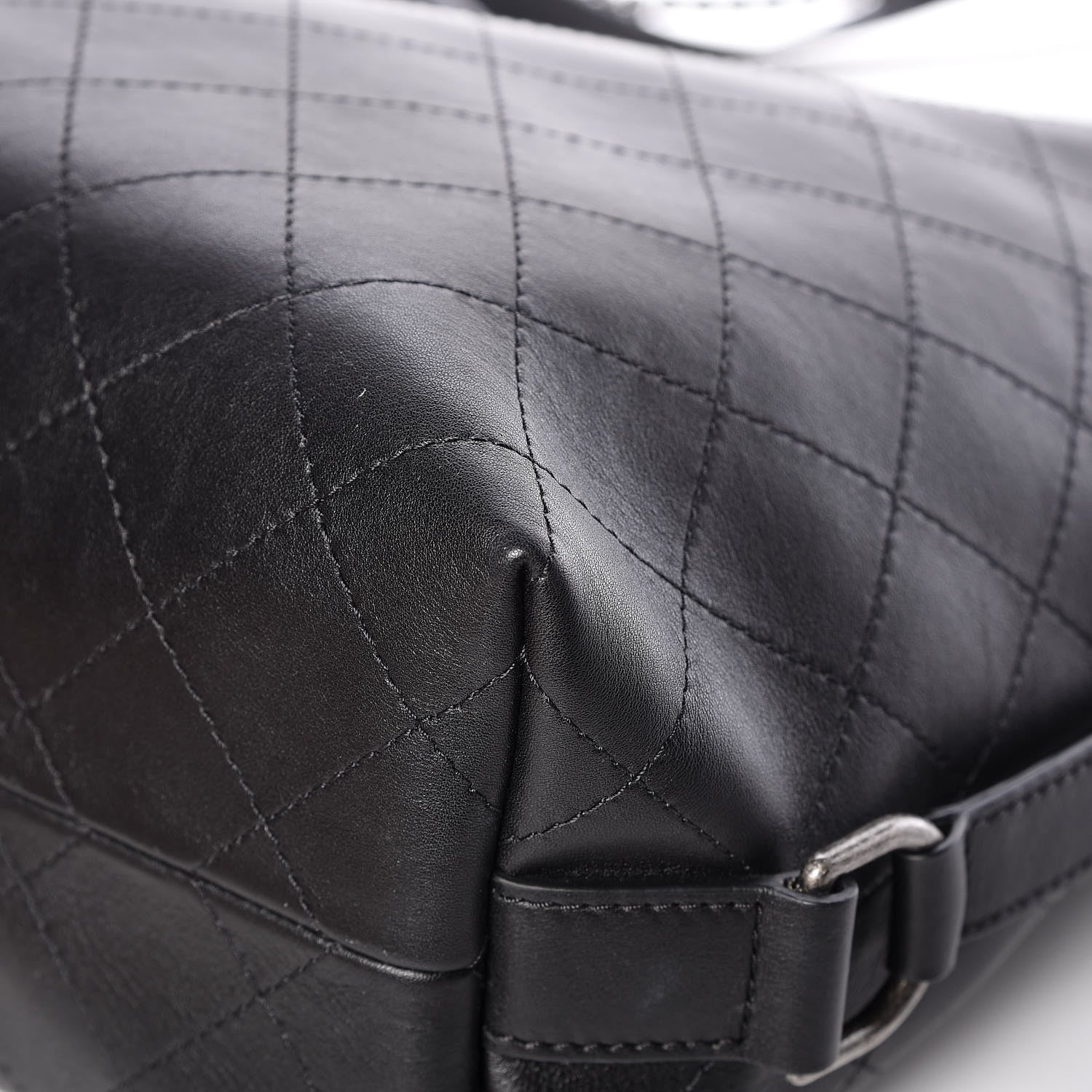 Chanel Calfskin Stitched Large Hobo Black 10 of 12