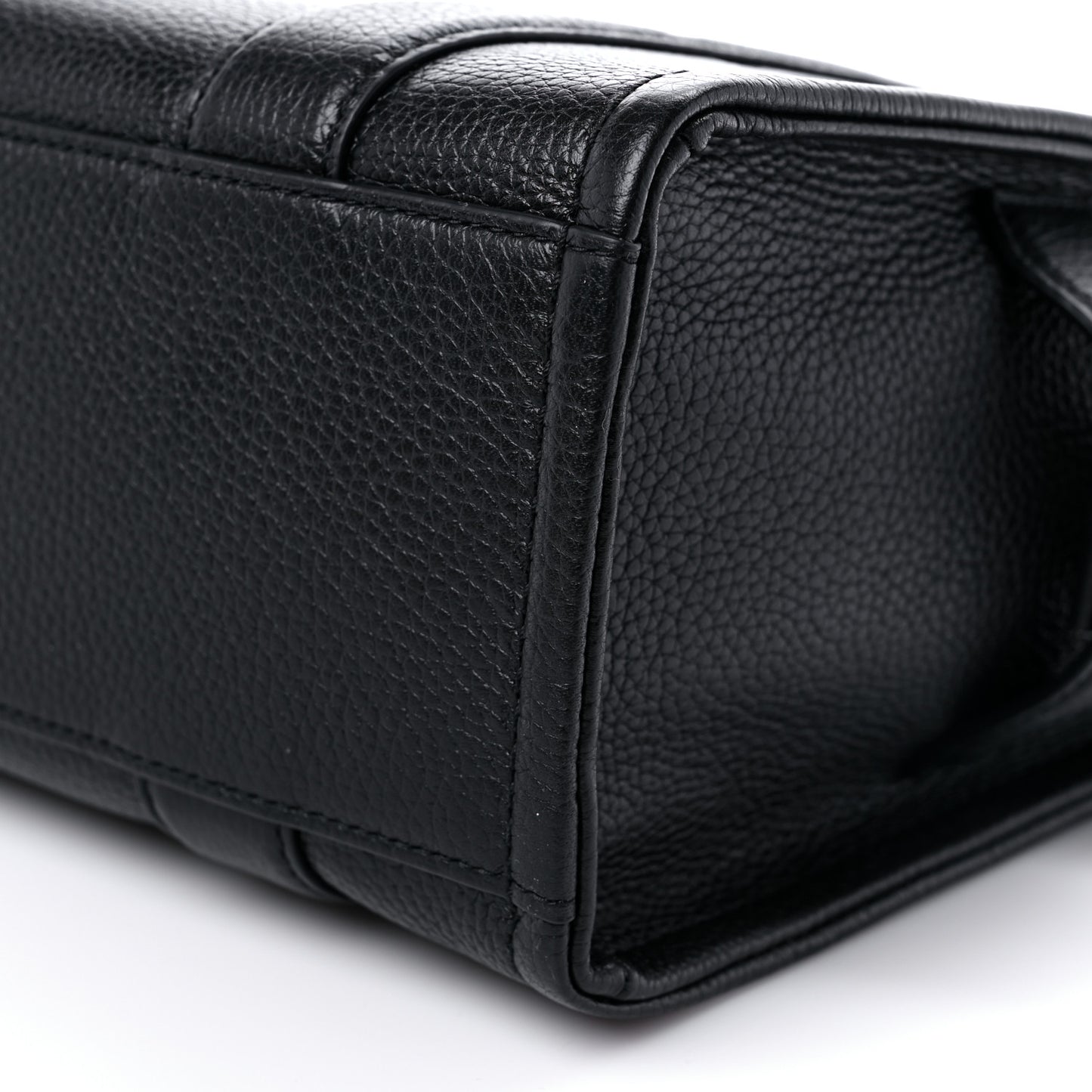 Grained Calfskin Small The Tote Bag Black